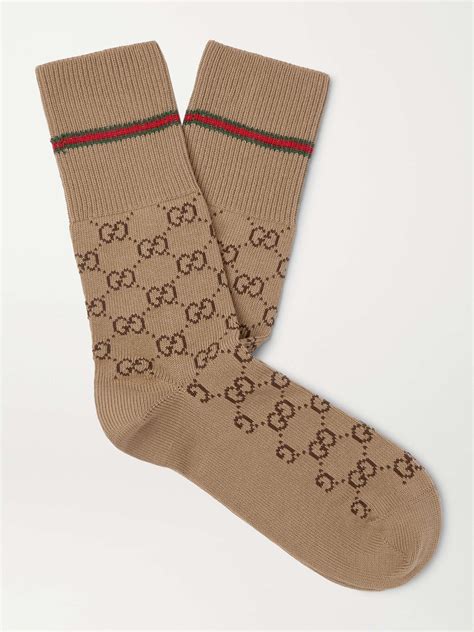 tan and brown gucci socks|designer gucci socks.